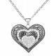Montana Silversmiths Vintage Charm Our Prairie Mothers Heart Necklace