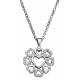 Montana Silversmiths Vintage Charm My Heart Blooms Necklace