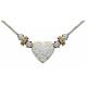 Montana Silversmiths Silver and Gold Montana Heart Beaded Necklace