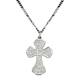 Montana Silversmiths Reversible Shiny/Antique Silver Cross Pendant Necklace