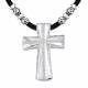 Montana Silversmiths Large Silver and Crystal Cross Necklace