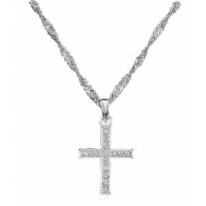Montana Silversmiths Rhinestone Cross Necklace