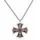 Montana Silversmiths St. George's Cross with  Amber