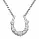 Montana Silversmiths Tread with  Care Horseshoe and Clear Hearts