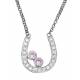 Montana Silversmiths Treasure Finder Pink Horseshoe Necklace