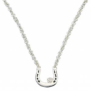 Montana Silversmiths Small Horseshoe with Crystal Necklace