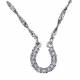 Montana Silversmiths Crystal Clear Lucky Horseshoe Necklace
