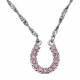 Montana Silversmiths Pink Ice Lucky Horseshoe Necklace