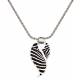 Montana Silversmiths Safari Collection: Zebra Wisp Silver Pendant Necklace