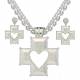Montana Silversmiths Silver Heart Cross Jewelry Set
