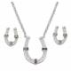 Montana Silversmiths Horseshoes In Rings Jewelry Set