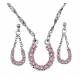 Montana Silversmiths Pink Ice Lucky Horseshoe Jewelry Set
