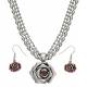 Montana Silversmiths Wild Red Rose Beaded Jewelry Set