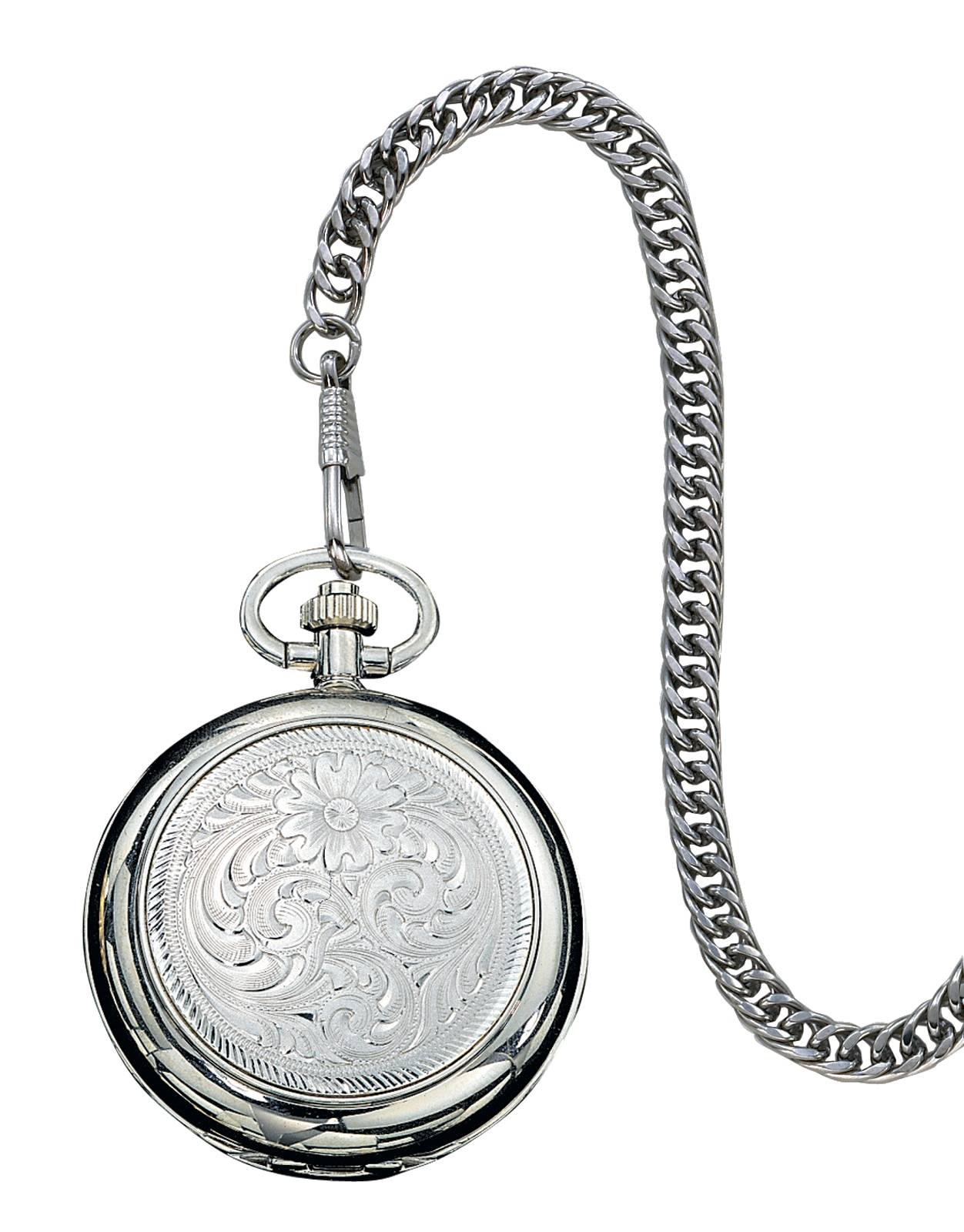 Montana Silversmiths Engraved Silver Watch