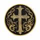 Montana Silversmiths Antiqued Gold Cross Concho with  Chicago Screw Back