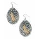 Montana Silversmiths Native Spirit Two Feathers Earrings