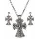 Montana Silversmiths Western Deco Beaded Cross Jewelry Set