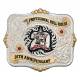 Montana Silversmiths 20 Years Commemorative PBR Scalloped Silver Buckle