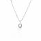 Kelly Herd Clear Horseshoe Necklace - Sterling Silver