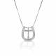 Kelly Herd Small Horseshoe Cross Necklace - Sterling Silver