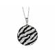 Kelly Herd .925 Sterling Silver Zebra Collection Pendant