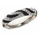 Kelly Herd .925 Sterling Silver Zebra Collection Bling Ring