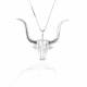 Kelly Herd Large Longhorn Necklace - Sterling Silver
