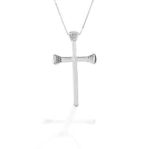 Kelly Herd Horseshoe Nail Cross Necklace - Sterling Silver