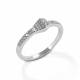 Kelly Herd Pave Horsehoe Nail Ring - Sterling Silver