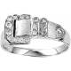 Kelly Herd .925 Sterling Silver Bling and Buckle Ring