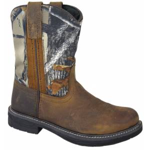 Smoky Mountain Youth Buffalo Camo Leather Wellington Boots