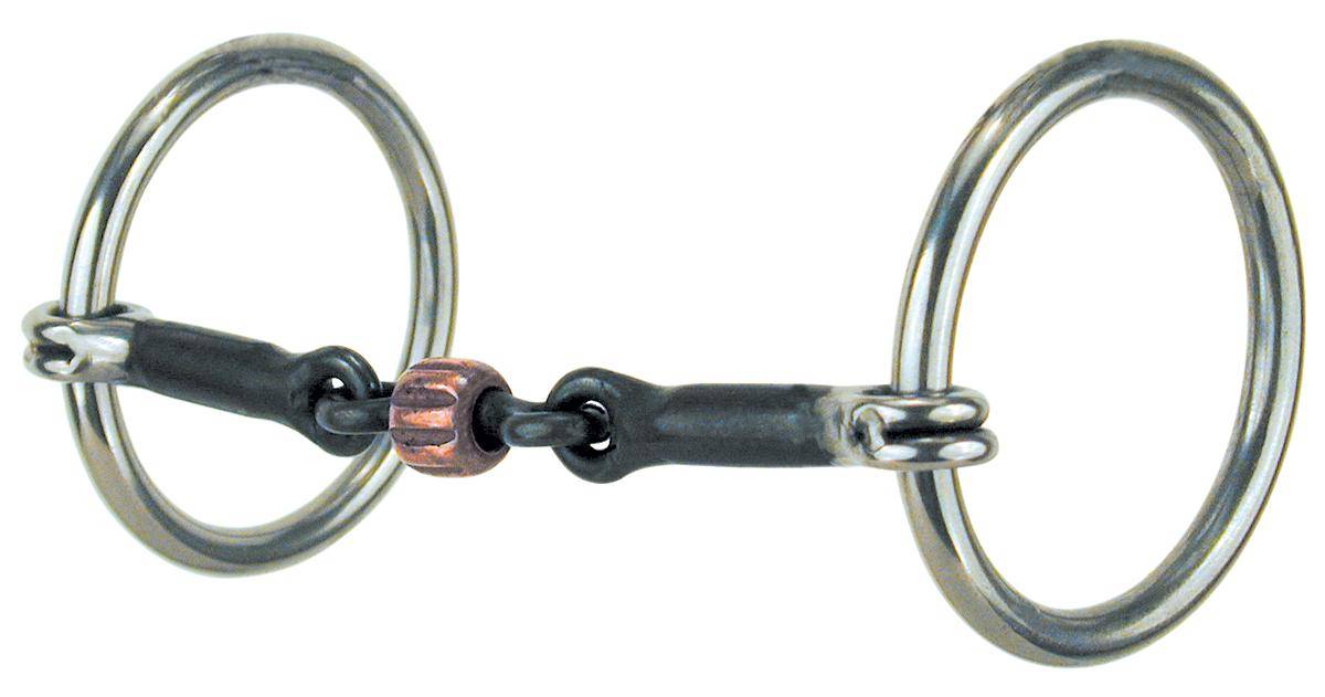 Reinsman Stage A Traditional Loose Ring Copper Roller Snaffle