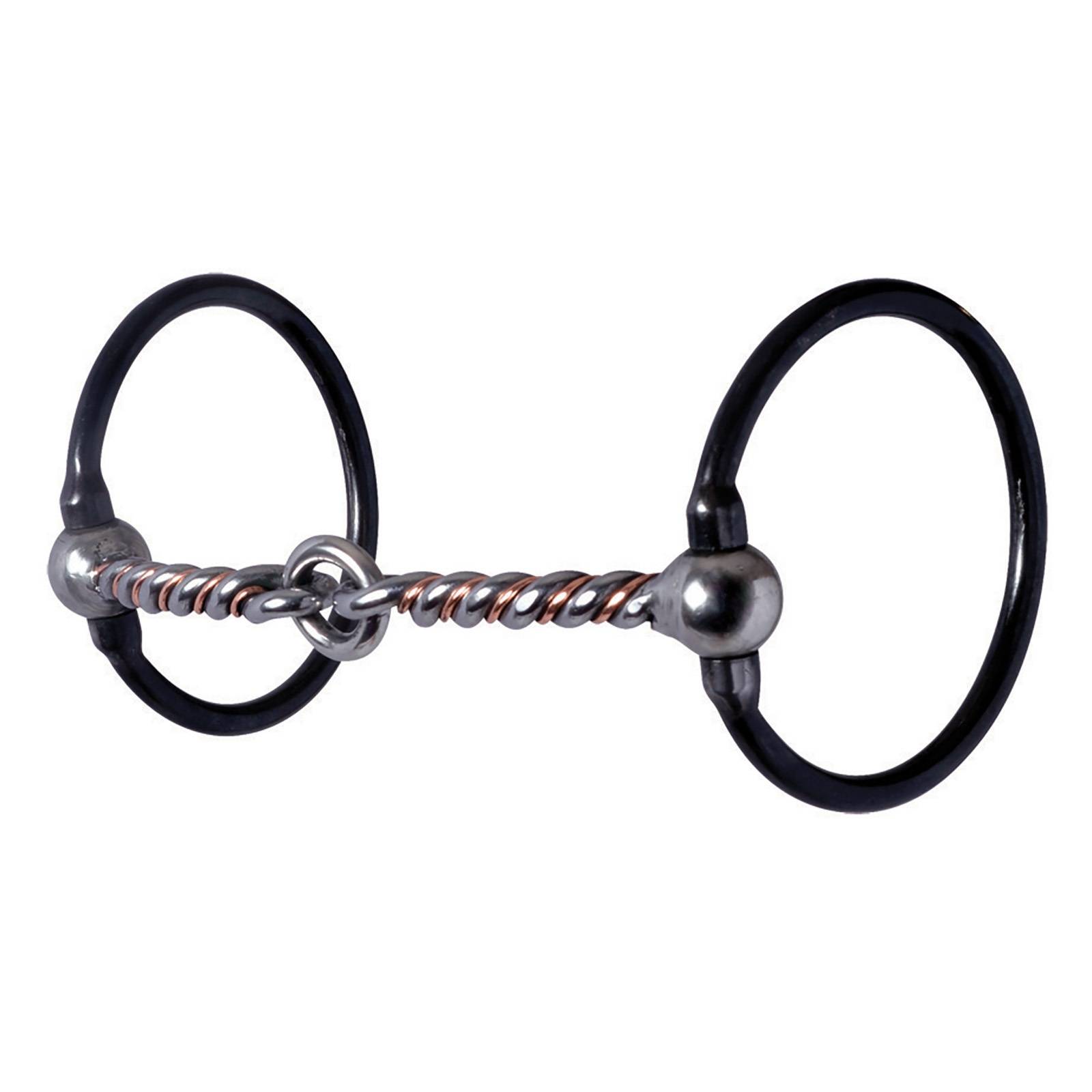 Reinsman Stage A Black Tie Dee Sweet & Sour Snaffle With  Even Pull