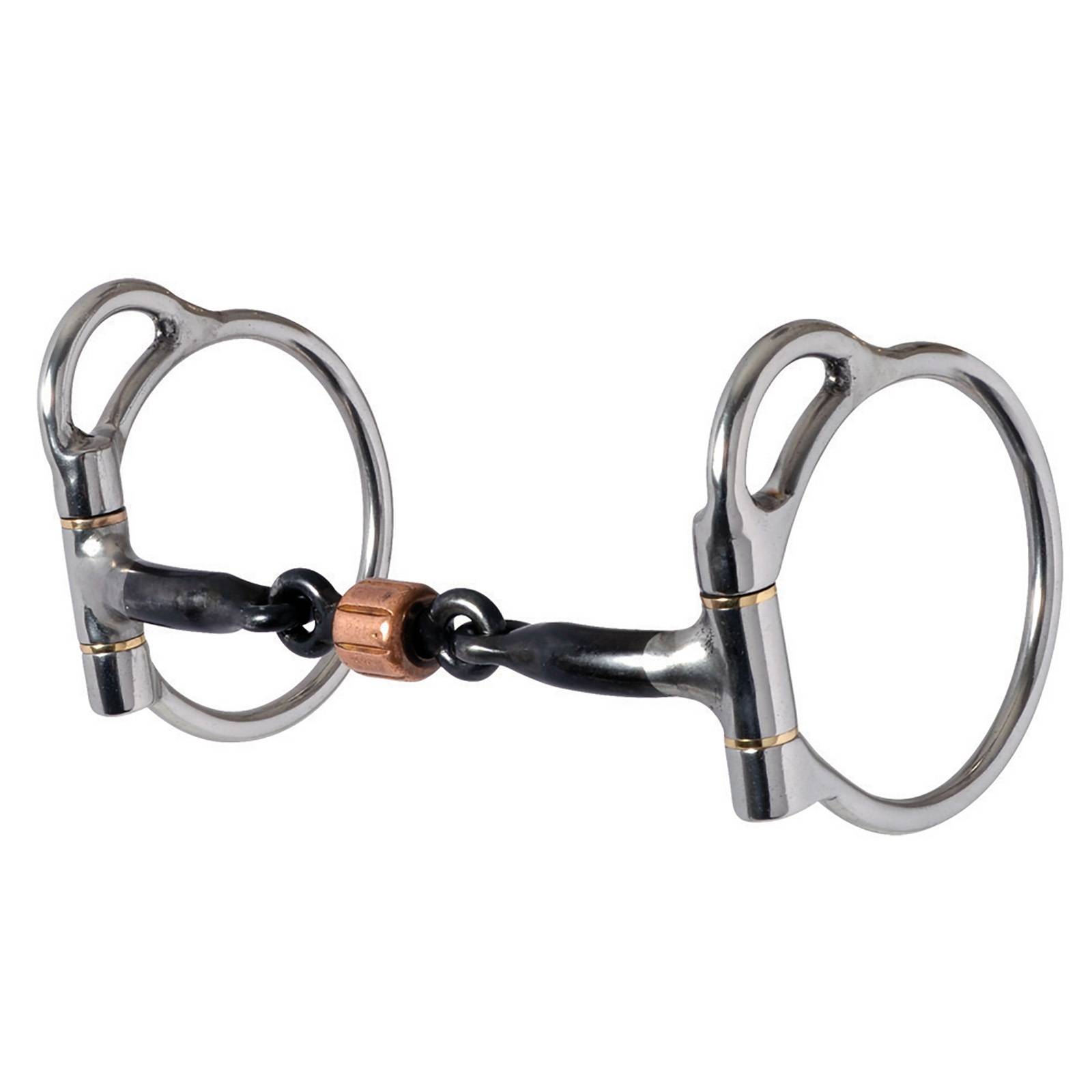 Reinsman Stage A Trail Dee - 7/16" 3-Piece Smooth Sweet Iron Snaffle