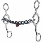 Reinsman Stage B Jr Cow Horse - Sweet Iron Small Chain Mouth with Copper Pacifiers