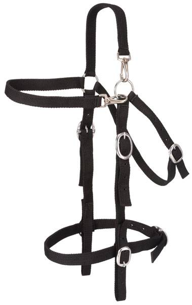 Tough-1 Nylon Mule Headstall with  Snap Crown