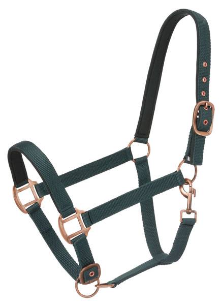 Tough-1 Neoprene Padded Halter with  Antique Hardware