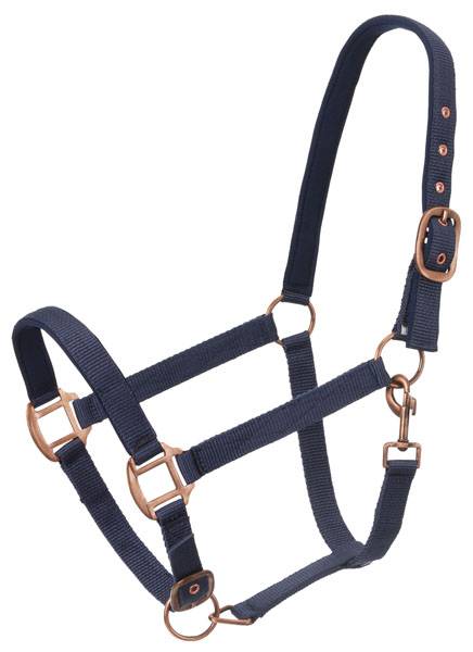 Tough-1 Neoprene Padded Halter with  Antique Hardware