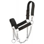Tough-1 Nylon Mule Halter with  Draw Chain