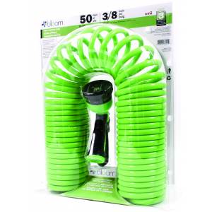 Bloom Self Coiling Hose With Water Nozzle