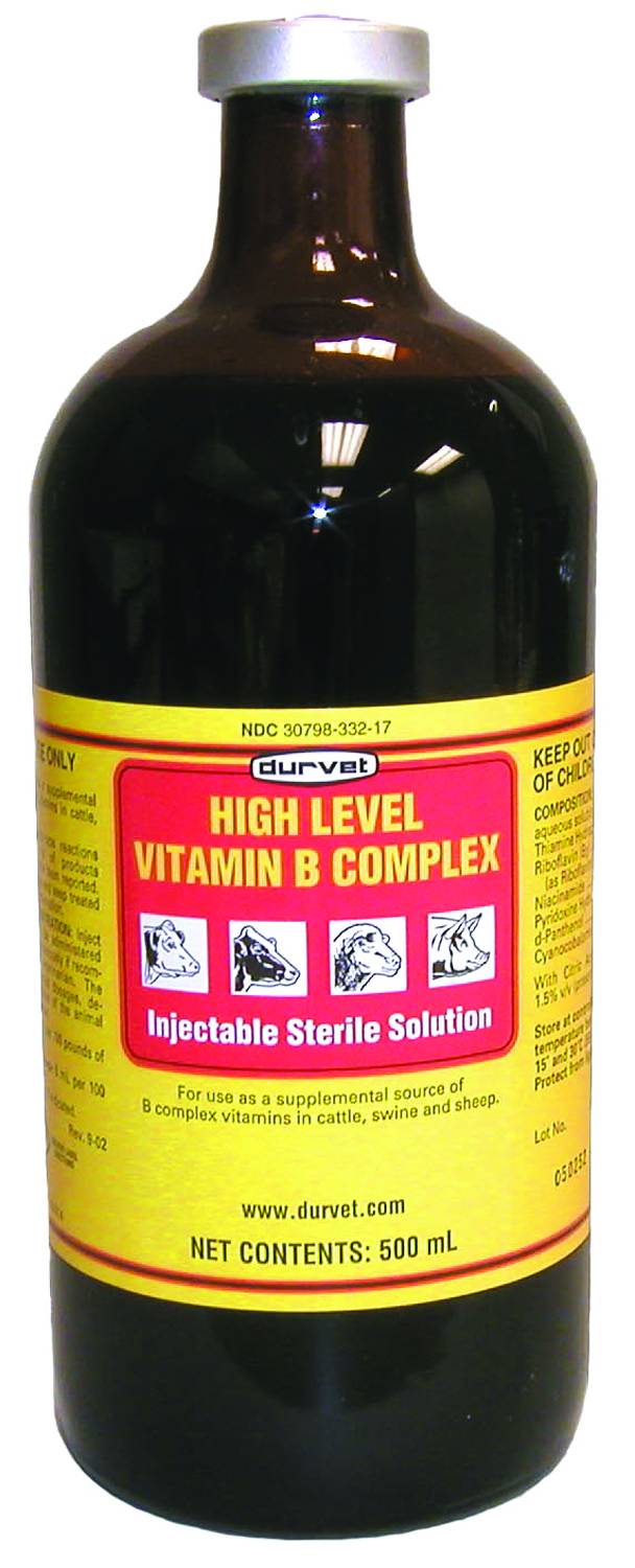 Durvet High Level Vitamin B Complex 500 Ml Yellow eBay