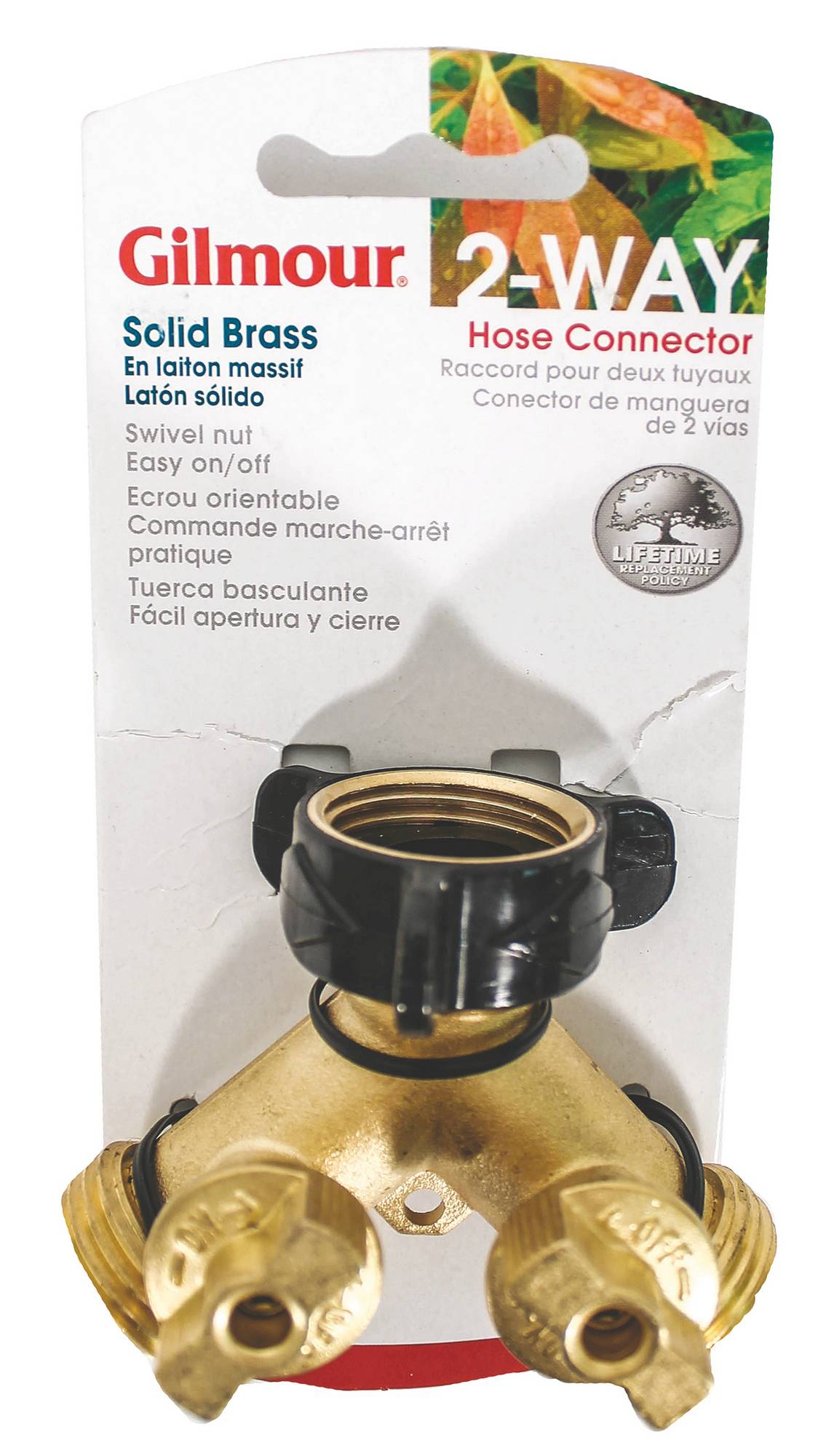 Dual Y Shut Off Valve With Swivel Connector