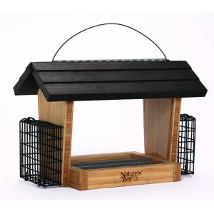 Nature's Way Hopper Feeder with  Suet Cages