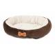 Petmate Round Bolster Bed With Bone Applique