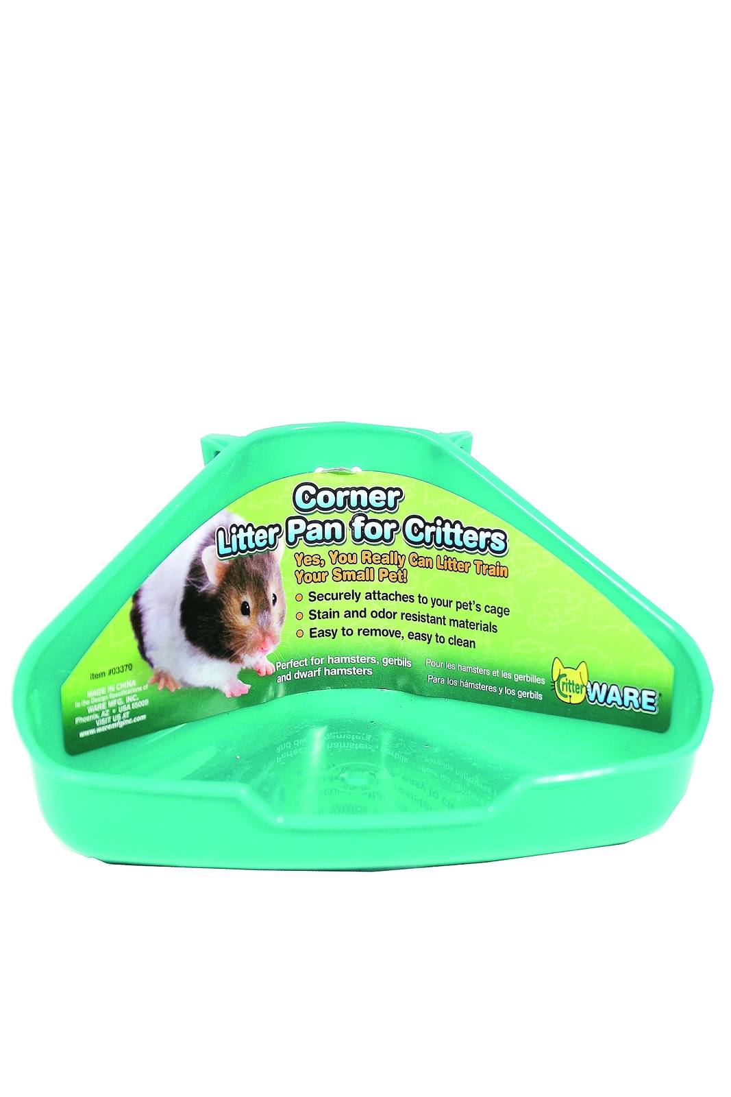 Corner Litter Pan for Critters 