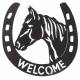 Gift Corral Welcome Horse/Horseshoe