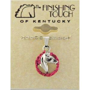 Finishing Touch Horse Head in Rope Glitter Pendant