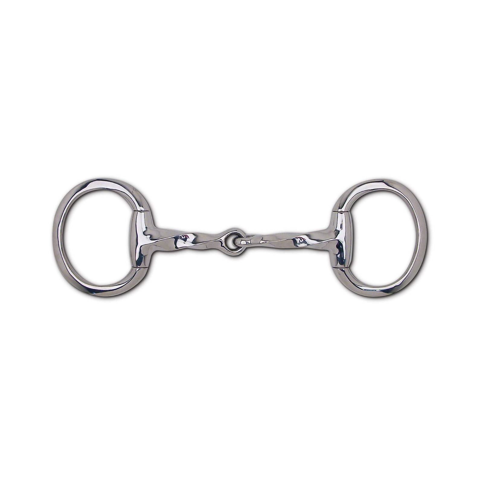 Toklat 19mm Slow Twist Snaffle Eggbutt Bit - 3 1/2" Rings