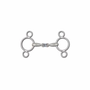 Toklat Hollow Mouth Frenchlink Snaffle 3-Ring Continental Gag