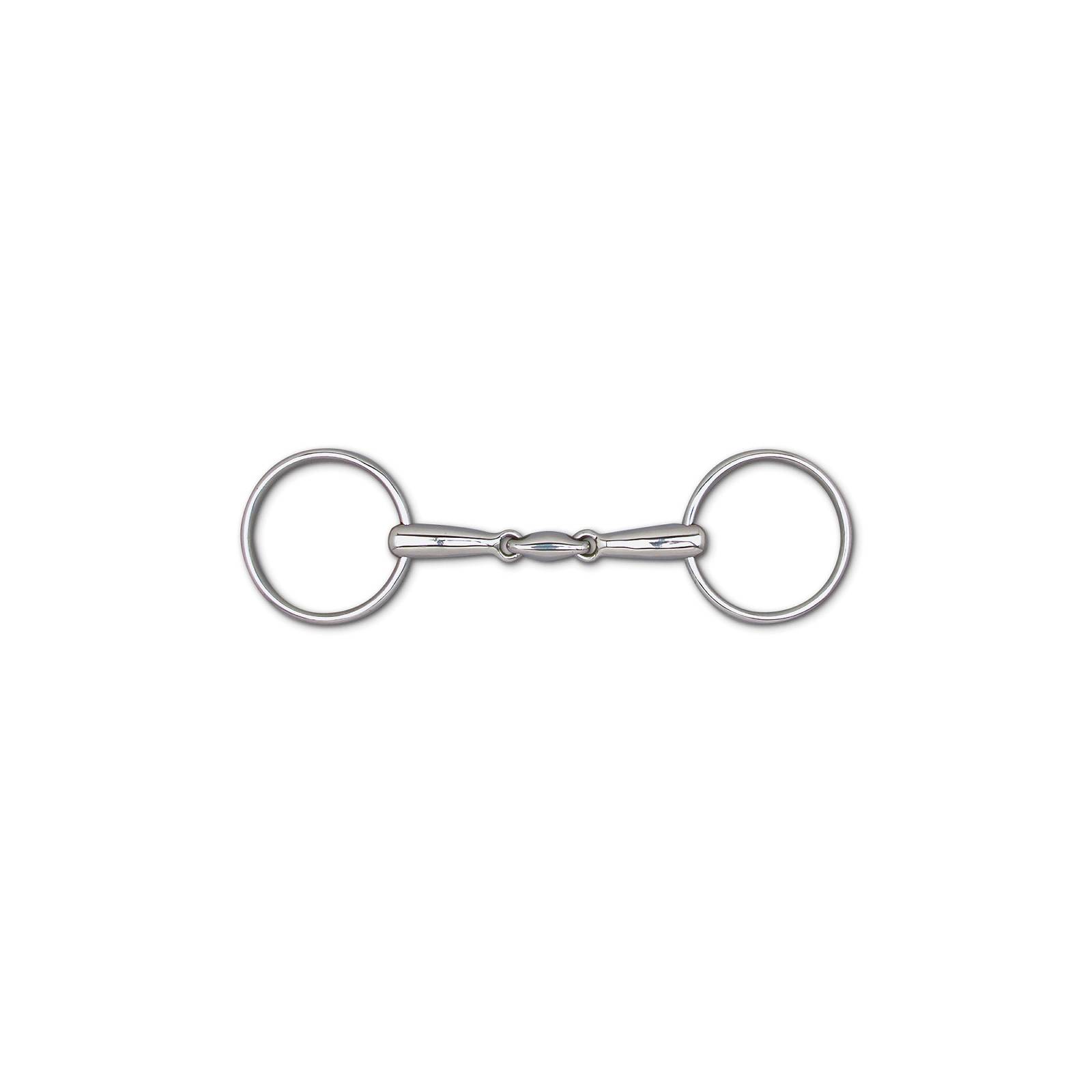 Toklat 16mm 3-Piece Snaffle Bit - 3 1/8" Rings